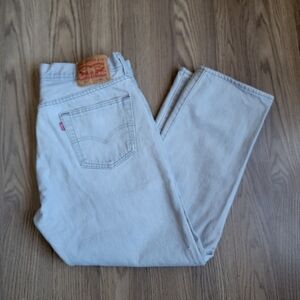 Levi's Gray Straight Jeans Classic Style
